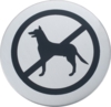 Ø60 DOG forbidden Stainless steel