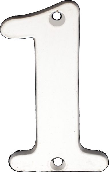 House number Model 565 Brushed Chrome 78 mm high