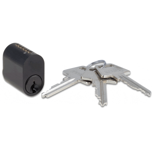 NOIR oval cylinder 6-stift, inkl. 3 nøgler VT PROFIL
