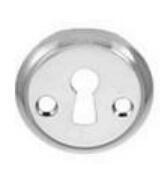 Key plate 1781 Nickel CC3O mm Ø5O
