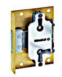 Møbellås Plade 619-15mm H+V incl Nøgle MS S14 x 69mm