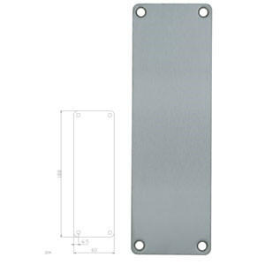 Lockit blindskilt 1231 slebet