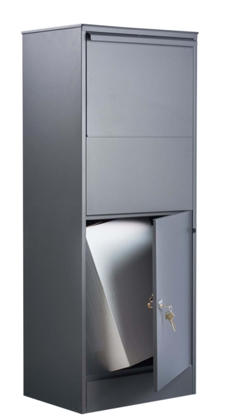 Allux 800 Sort large - ekstra stor pakkepostkasse