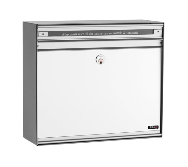 Allux SC135 - uden lås Alu. grå RAL 9006 Alu.låge