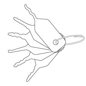 Sbt dirksæt (jigglers) MJ2 micro (6 stk.)
