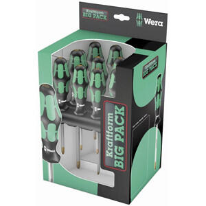 Wera Bigpack 300 skruetrækkersæt m/rack