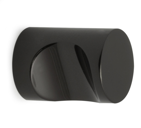 Habo møbelknop 19mm 1stk isac sort nikkel