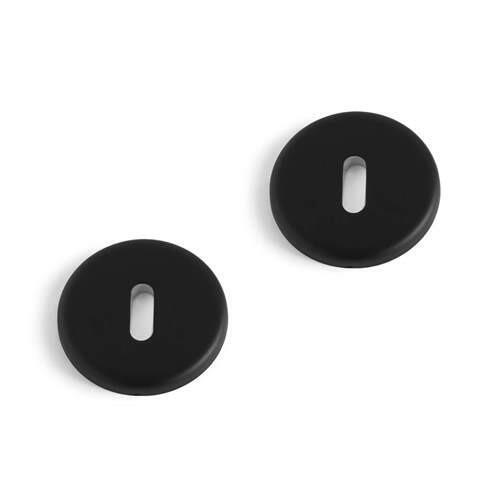 Pebble nøgleskilt Ø 60 sort