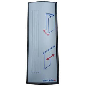 Dorma Albuekontakt AK 205 plast, sølv/grå