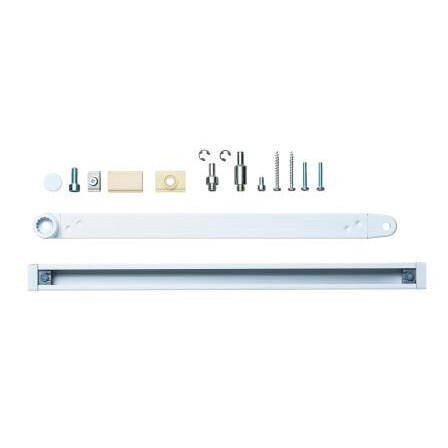 Dorma ED 100/250 glideskinne sæt, hvid (NY MODEL)