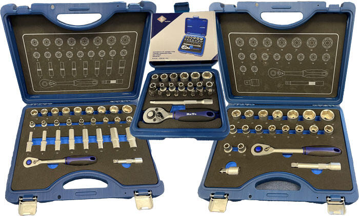 BATO Topnøglesæt pakke, 3 sæt, 71 dele