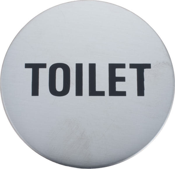 STAINLESS STEEL Ø60 Signs Self-adhesive