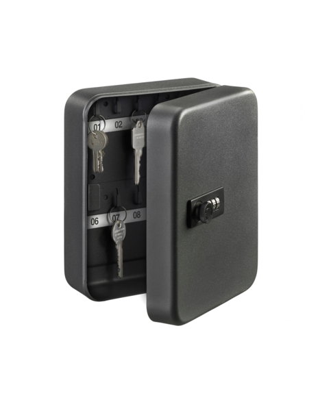 BURG nøgleskab KC20 C, m. 20 kroge, kodelås, mat sort