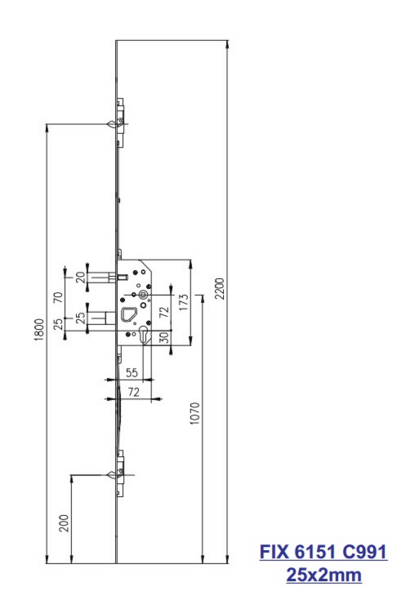 Fix stanglås 6151 991