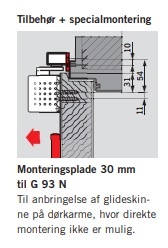Dorma Montageplatte TS93 EN 2-5