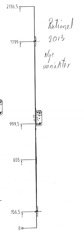Rationel stanglås til udskiftning af ISI låsen