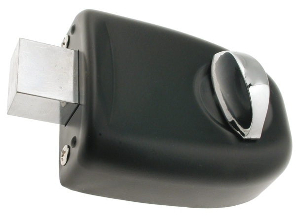 RB1628 Kastenschloss mit Zylinder schwarz pulverbeschichtet