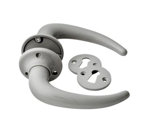 ME-FA 4301 Coupe Türgriff für Holzschrauben Hellgrau