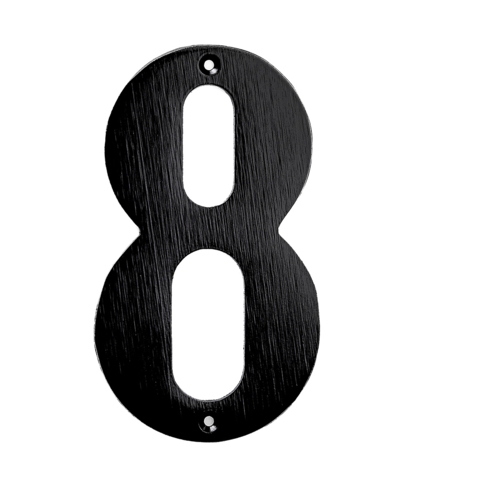 House number 572 140 mm Black Kyner Model