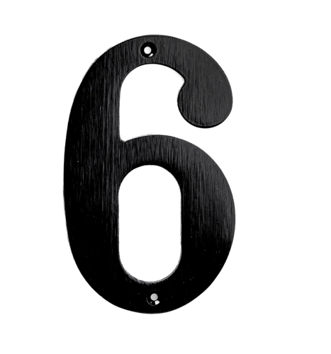 House number 572 140 mm Black Kyner Model