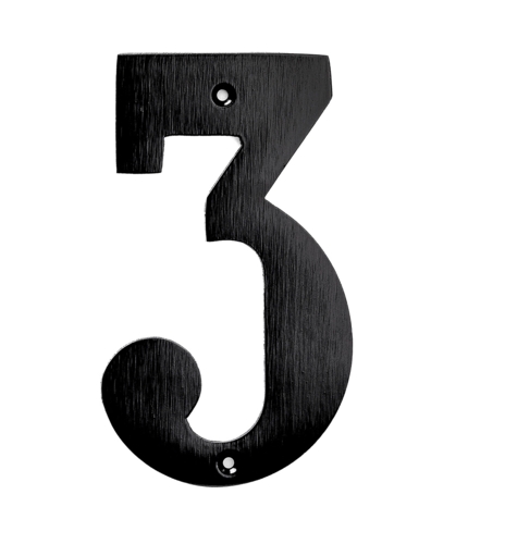 House number 572 140 mm Black Kyner Model