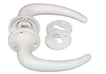 ME-FA 4301 coupe Door handle for wood screws White