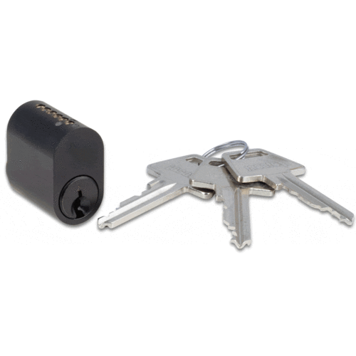 NOIR oval cylinder 6-stift, inkl. 3 nøgler VT PROFIL