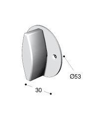 2704-0130: RE: Vridhandtag i rostfritt stål