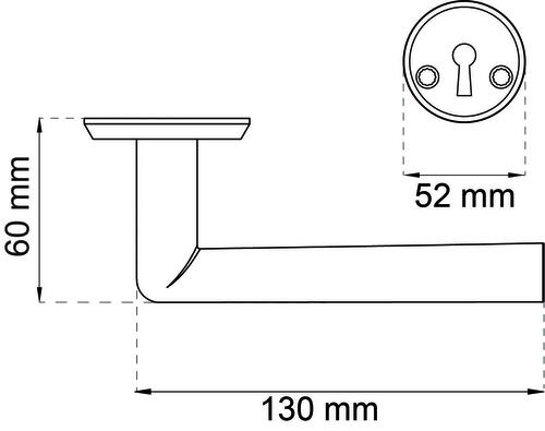 DØRGREB BOSTON SORT INCL. NGL skilte