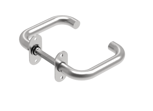 Randi Line 18 Dørgreb 702007 U massiv ovalroset, sæt