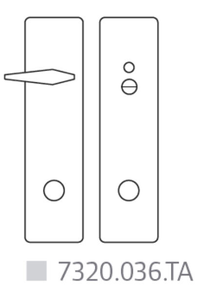 Randi Line 18 langskilt 7320036TA HCP toilet sæt(Assa)