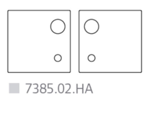 Randi Line 18 Faconskilt, 738502HA (greb/cyl hul Ø40) sæt