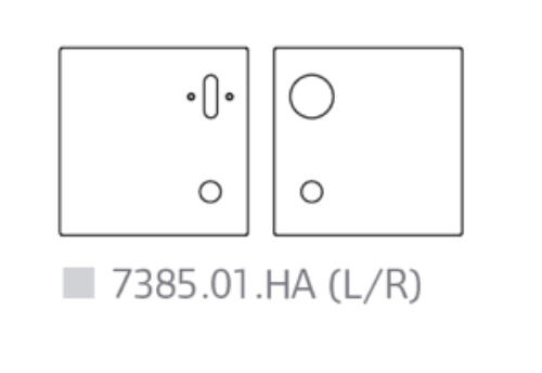 Randi Line 18 Faconskilt, 738501HAL (greb/cyl hul Ø40) sæt