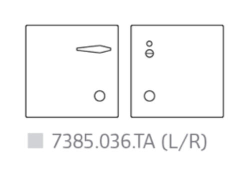 Randi Line 18 Faconskilt, 7385036TAR, HCP Toilet skilt sæt