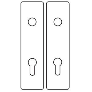 Randi langskilte 120102EC 92mm(dråbe/dråbe)