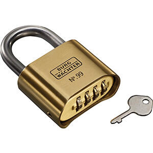 BURG hængelås m. kode 99 Ni 50 SB Nr. 99 kode