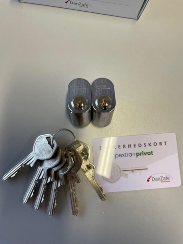 GegePExtra + Startpakke med 2 x Oval Cylinder og 6 nøgler