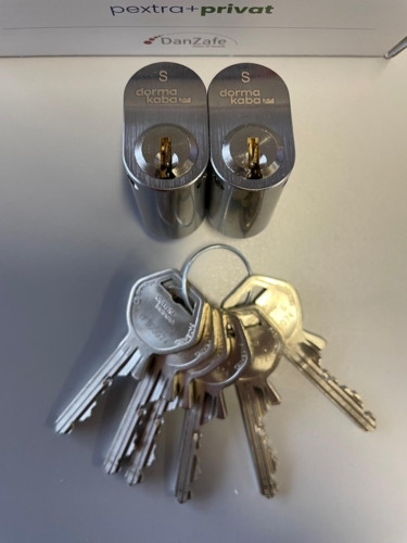 GegePExtra + Startpakke med 2 x Oval Cylinder og 6 nøgler