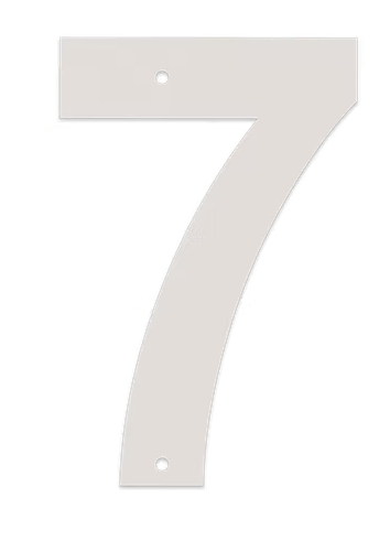 Juliana tal nr.7 10 cm. galvaniseret