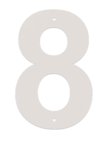Juliana tal nr.8 10 cm. galvaniseret