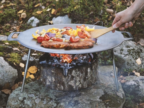 Muurikka stegeplade 48 cm med ben inkl. opbevaringspose