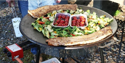 Muurikka stegeplade 78 cm med ben inkl. opbevaringspose