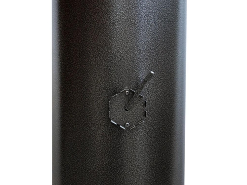 Muurikka t.g skorstensforlæng/spjæld 1m sort