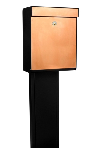 Allux Grundform Sort m. kobber front