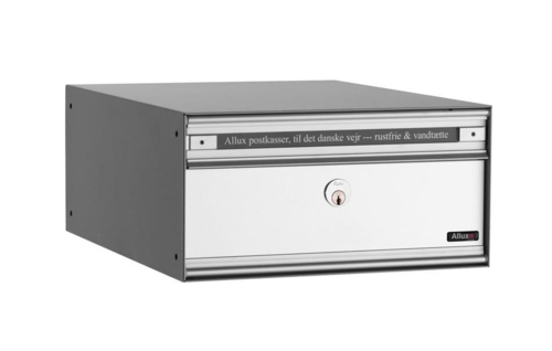 Allux PC1 - uden lås  RAL 9006 m. alu.låge 3 modul