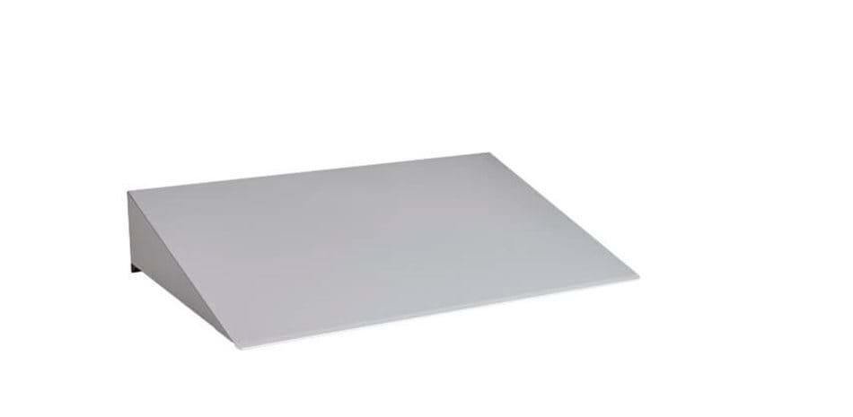 Skråtag til PC1 2 sektion alu. grå