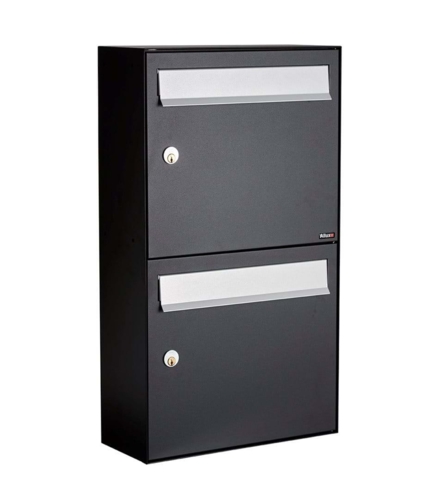 Allux HC4 - uden lås     2 modul Sort m. grå klap