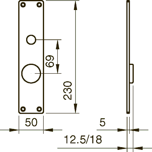 SÄKERHET LÅNG Tecken RUKO 305