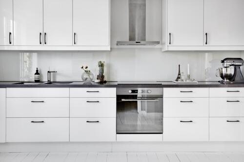 Habo møbelgreb cc96 2stk linn sort nikkel