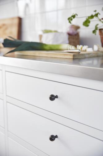 Habo møbelknop 25mm 1stk william sort nikkel